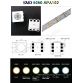 Addressable arduino digital 60 leds/m apa102CIC bendable rgb diffuse digital pixel led flexible strip light 5050smd
